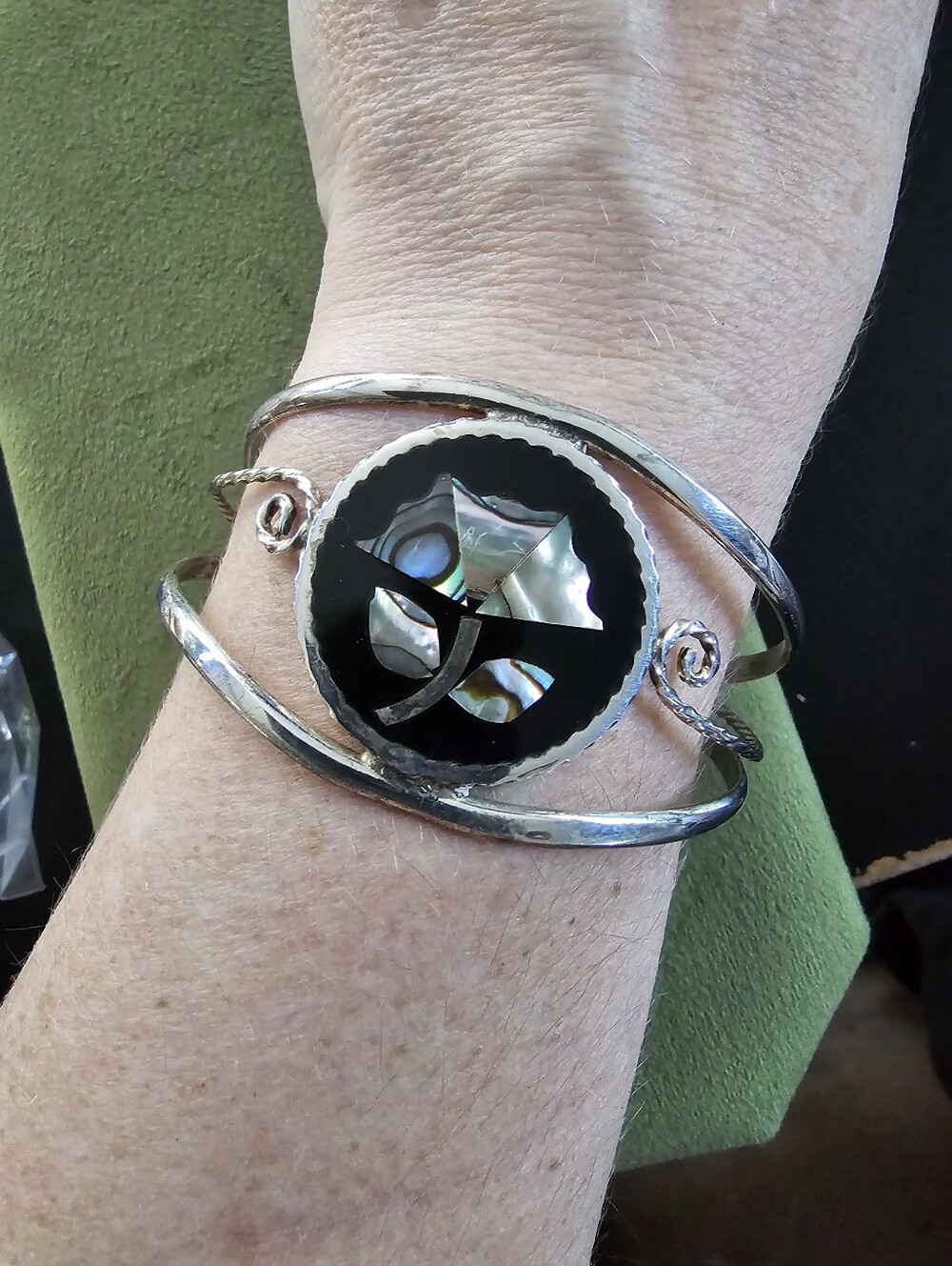 Vintage Alpaca Mexico Silver Bracelet
